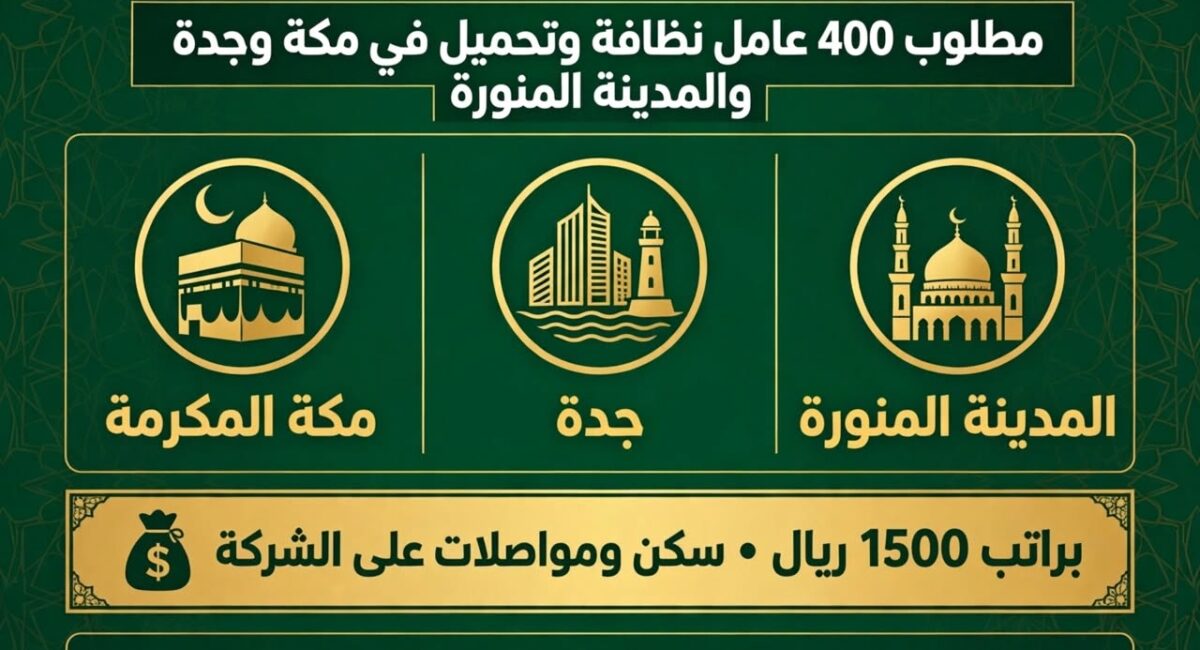 recruitment poster arabic