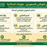 saudi national address infographic